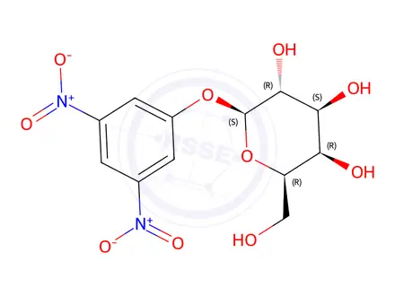 Chemical structure of 3,5-Dinitrophenyl -Î²-D-Galactoside