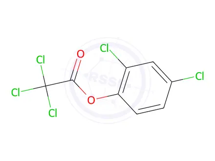 Chemical structure of 2,4-Dichlorophenol trichloroacetate