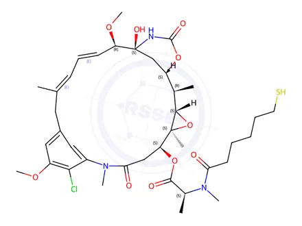 Chemical structure of HS-(CH2)3CO-L-Ala-D-Ala-L-Ala-NH-CH2-S-(CH2)5-CO-DM