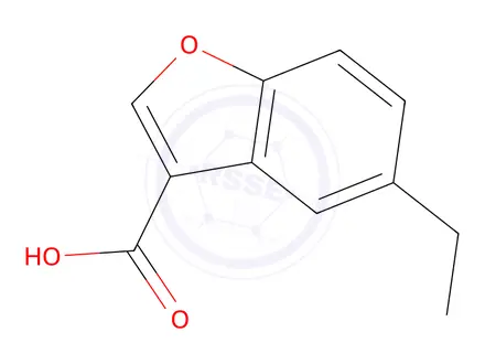 Chemical structure of 5-ethyl-1-benzofuran-3-carboxylic Acid