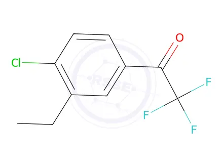 Chemical structure of 1-(4-Chloro-3-ethylphenyl)-2,2,2-trifluoroethan-1-one