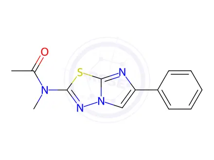Chemical structure of N-Methyl-N-(6-phenylimidazo[2,1-b][1,3,4]thiadiazol-2-yl)acetamide