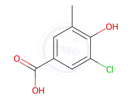Chemical structure of 3-CHLORO-4-HYDROXY-5-METHYL-BENZOIC ACID