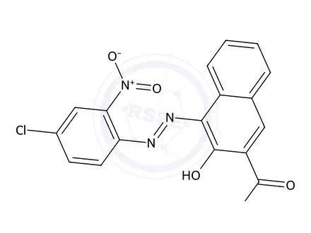 Chemical structure of 4-((4-Chloro-2-nitrophenyl)diazenyl)-3-hydroxy-2-naphthoic acid