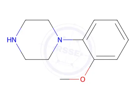 Chemical structure of 1-(2-Methoxyphenyl)piperazine
