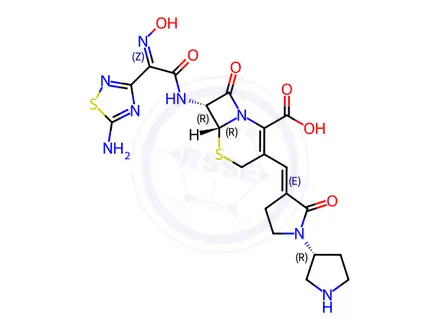 Chemical structure of Ceftobiprole (BAL9141)