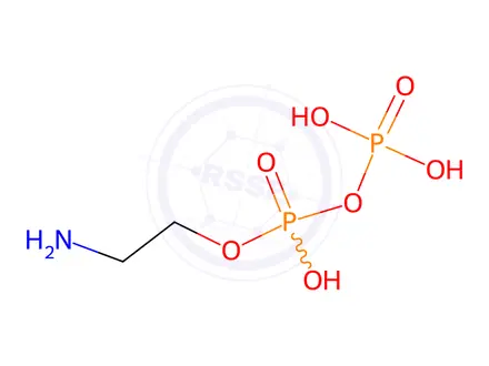 Chemical structure of pyrophosphorylethanolamine