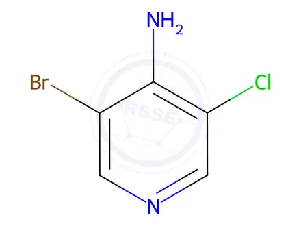 Chemical structure of 3-Bromo-5-chloropyridin-4-amine