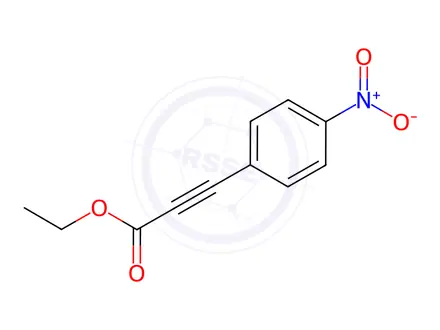 Chemical structure of (4-NITRO-PHENYL)-PROPYNOIC ACID ETHYL ESTER