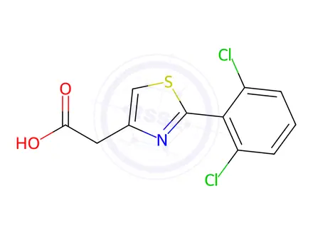 Chemical structure of [2-(2,6-Dichlorophenyl)-1,3-thiazol-4-yl]-acetic acid