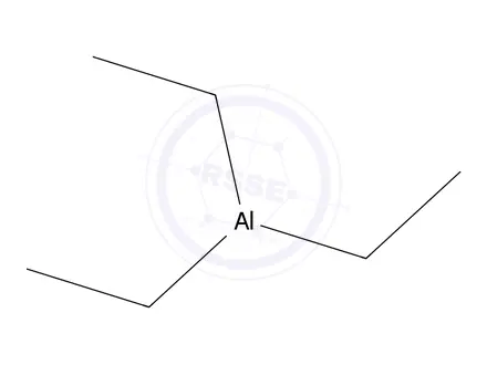 Chemical structure of Triethylaluminium