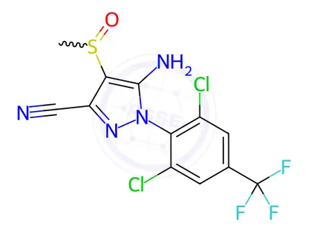Chemical structure of Fipronil-des F3 100 μg/mL in Acetonitrile