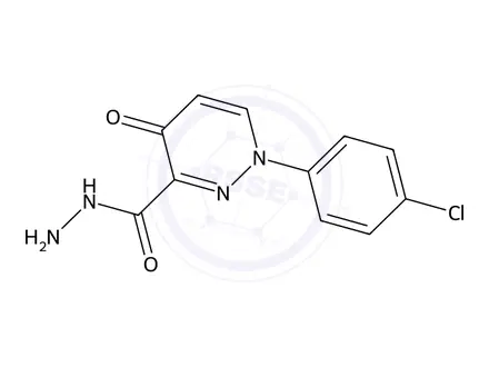 Chemical structure of 1-(4-Chlorophenyl)-4-oxo-1,4-dihydropyridazine-3-carbohydrazide