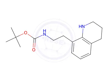 Chemical structure of tert-butyl 2-(1,2,3,4-tetrahydroquinolin-8-yl)ethylcarbamate