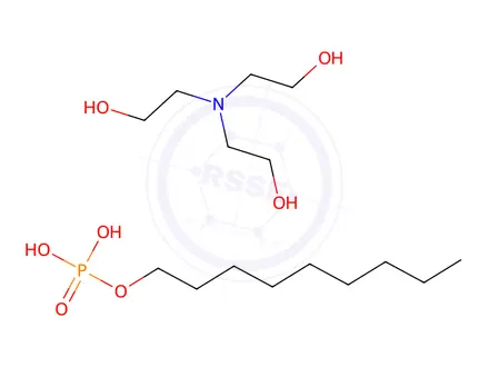 Chemical structure of Phosphoric acid, nonyl ester, compd. with 2,2',2''-nitrilotris[ethanol]