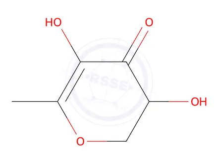 Chemical structure of 2,3-Dihydro-3,5-dihydroxy-6-methyl-4-pyrone