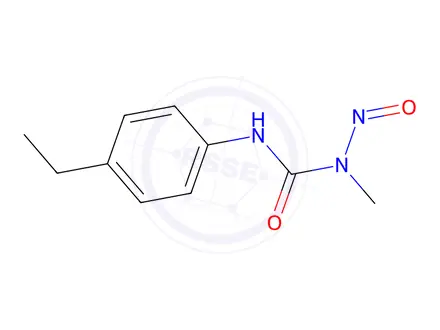 Chemical structure of 3-(4-ethylphenyl)-1-methyl-1-nitroso-urea