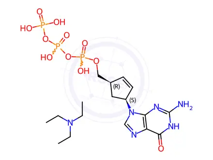 Chemical structure of Carbovir Triphosphate Triethylamine Salt