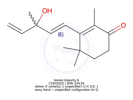 Chemical structure of Ionone Impurity 6
