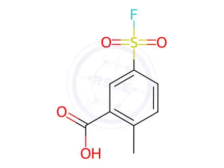 Chemical structure of 5-(Fluorosulfonyl)-2-methylbenzoic acid