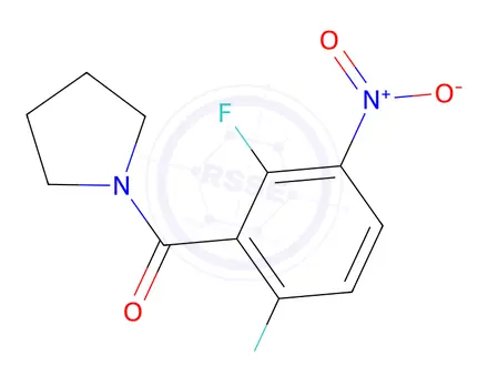 Chemical structure of 1-(2,6-Difluoro-3-nitrobenzoyl)pyrrolidine