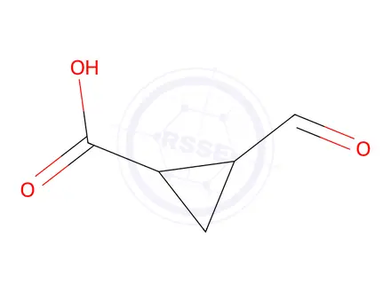 Chemical structure of 2-Formylcyclopropane-1-carboxylic acid