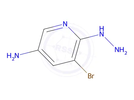 Chemical structure of 5-Bromo-6-hydrazinylpyridin-3-amine