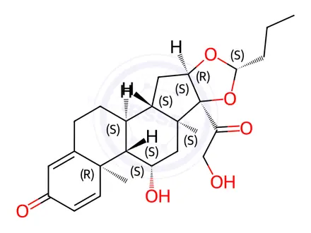 Chemical structure of Budesonide Impurity 187