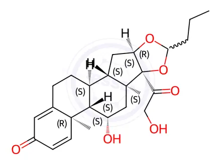 Chemical structure of Budesonide