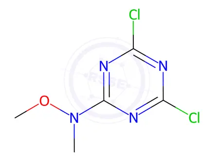 Chemical structure of N-(4,6-Dichloro-1,3,5-triazin-2-yl)-N,O-dimethylhydroxylamine