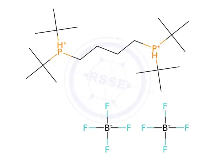 Chemical structure of Butane-1,4-diylbis(di-tert-butylphosphonium) tetrafluoroborate