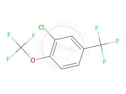 Chemical structure of 2-Chloro-1-(trifluoromethoxy)-4-(trifluoromethyl)benzene