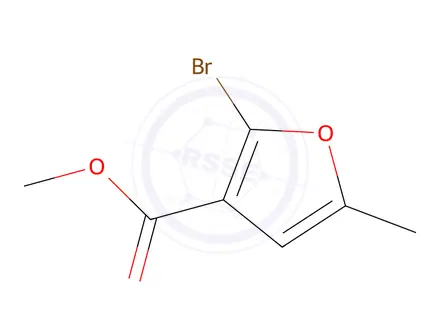 Chemical structure of Methyl 2-bromo-5-methylfuran-3-carboxylate
