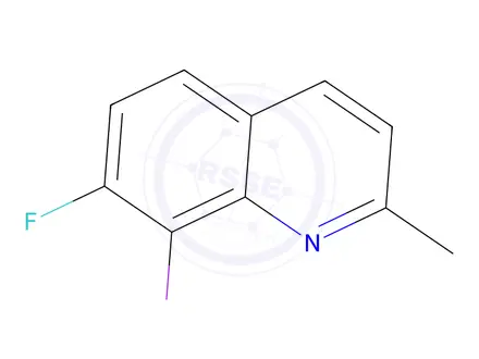 Chemical structure of 7-Fluoro-8-iodo-2-methylquinoline
