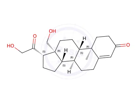 Chemical structure of 11-Deoxy-18-hydroxycorticosterone
