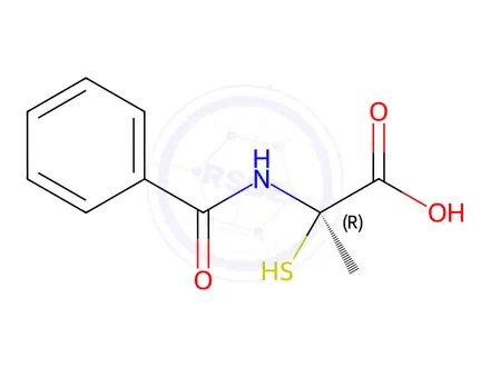 Chemical structure of N-Benzoyl-2-mercaptoalanine