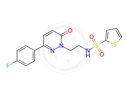 Chemical structure of N-(2-(3-(4-Fluorophenyl)-6-oxopyridazin-1(6H)-yl)ethyl)thiophene-2-sulfonamide