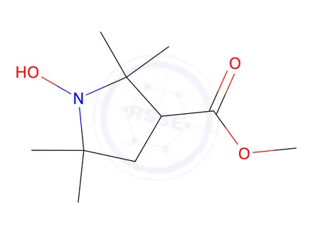 Chemical structure of methyl 1-hydroxy-2,2,5,5-tetramethylpyrrolidine-3-carb