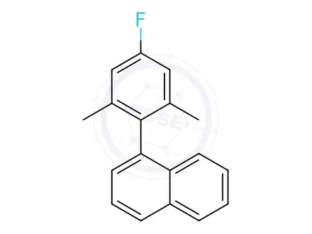 Chemical structure of 1-(4-Fluoro-2,6-dimethylphenyl)naphthalene