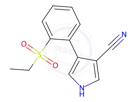 Chemical structure of 4-(2-(Ethylsulfonyl)phenyl)-1H-pyrrole-3-carbonitrile