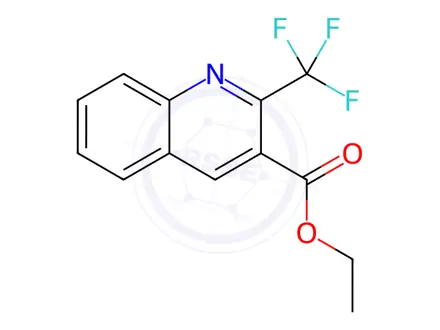 Chemical structure of Ethyl 2-(trifluoromethyl)quinoline-3-carboxylate