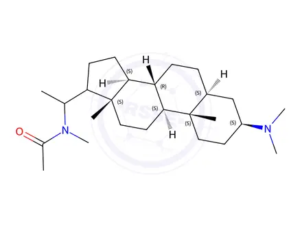 Chemical structure of Acetamide, N-(3-beta-(dimethylamino)-5-alpha-pregnan-20-alpha-yl)-N-me thyl-