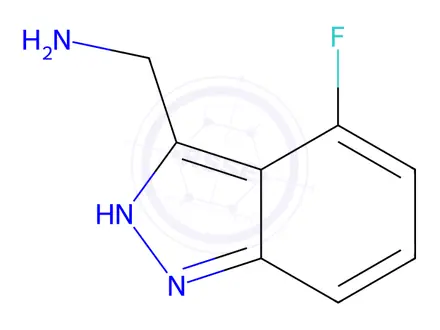 Chemical structure of (4-fluoro-1H-indazol-3-yl)methanamine