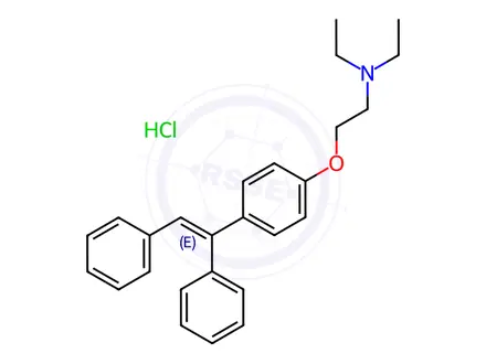 Chemical structure of Clomifene EP Impurity A