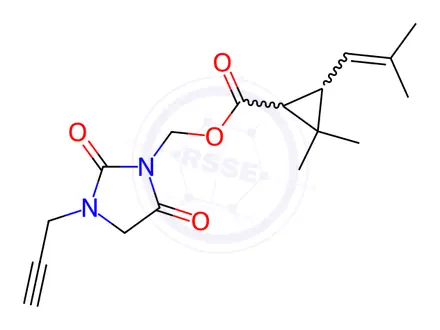 Chemical structure of Imiprothrin(mixture of isomers)