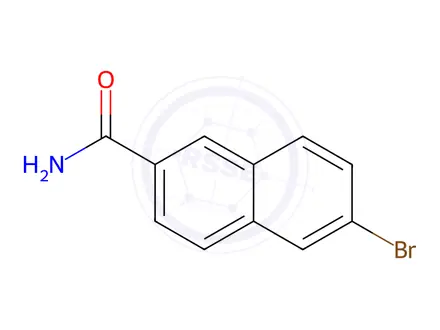 Chemical structure of 6-Bromo-2-naphthamide
