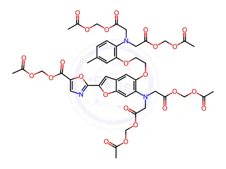 Chemical structure of FURA 2/AM