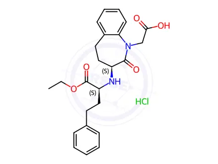 Chemical structure of Benazepril Hydrochloride