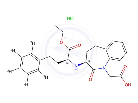 Chemical structure of Benazepril-d5 HCl