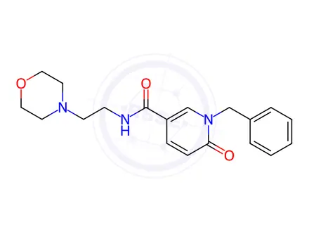 Chemical structure of 1-benzyl-N-(2-morpholinoethyl)-6-oxo-1,6-dihydro-3-pyridinecarboxamide